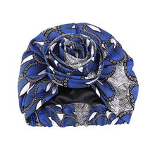 Load image into Gallery viewer, Floral Twist Head Wrap with Satin Lining