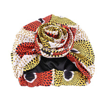 Load image into Gallery viewer, Floral Twist Head Wrap with Satin Lining
