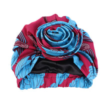 Load image into Gallery viewer, Floral Twist Head Wrap with Satin Lining
