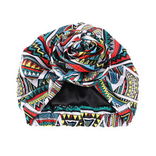 Load image into Gallery viewer, Floral Twist Head Wrap with Satin Lining
