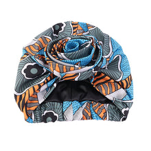 Load image into Gallery viewer, Floral Twist Head Wrap with Satin Lining
