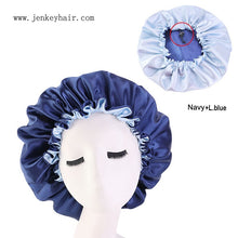Load image into Gallery viewer, Reversible and Adjustable Satin Bonnet
