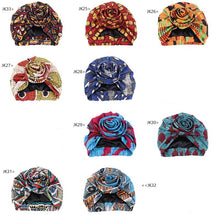 Load image into Gallery viewer, Floral Twist Head Wrap with Satin Lining
