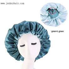 Load image into Gallery viewer, Reversible and Adjustable Satin Bonnet
