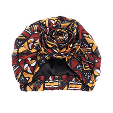 Load image into Gallery viewer, Floral Twist Head Wrap with Satin Lining

